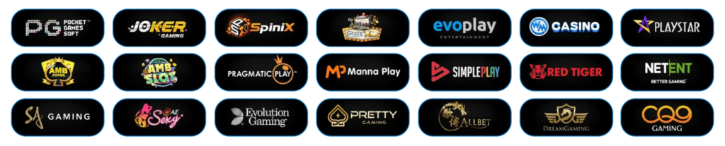 รวมเกมสล็อตครบทุกค่าย